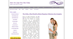 Desktop Screenshot of howtousethewevibe.com